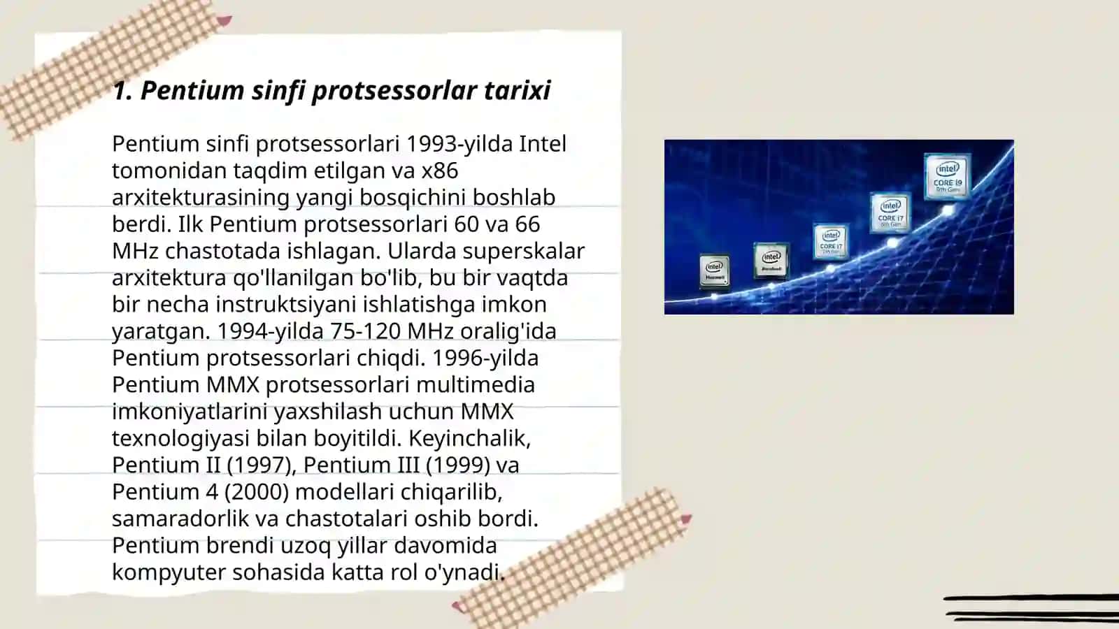 Pentium sinfi protsessorlar 3