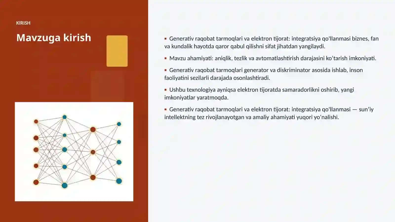 Generativ raqobat tarmoqlari va elektron tijorat: integratsiya qo'llanmasi 3