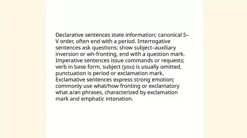 Syntactic structure of the sentence 3