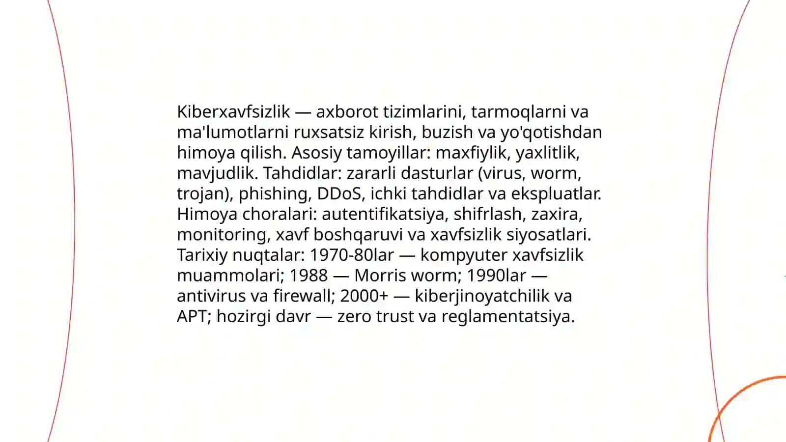 Kiberxavfsizlikka kirish: asosiy tushunchalar va tarix 3