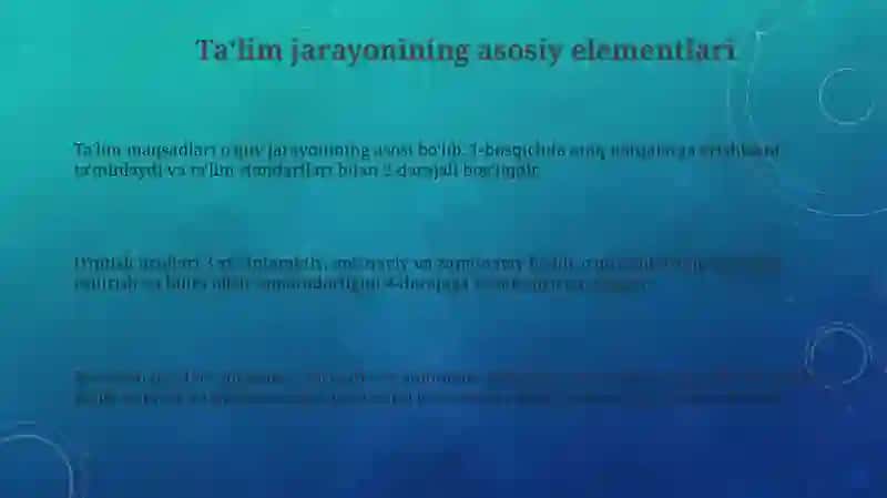 Tarbiyajarayoniningmazmuni 3
