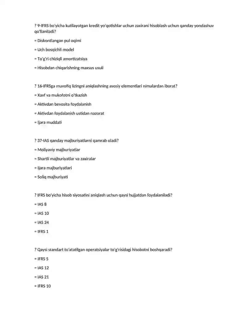 IFRS (IAS) standartlari 3