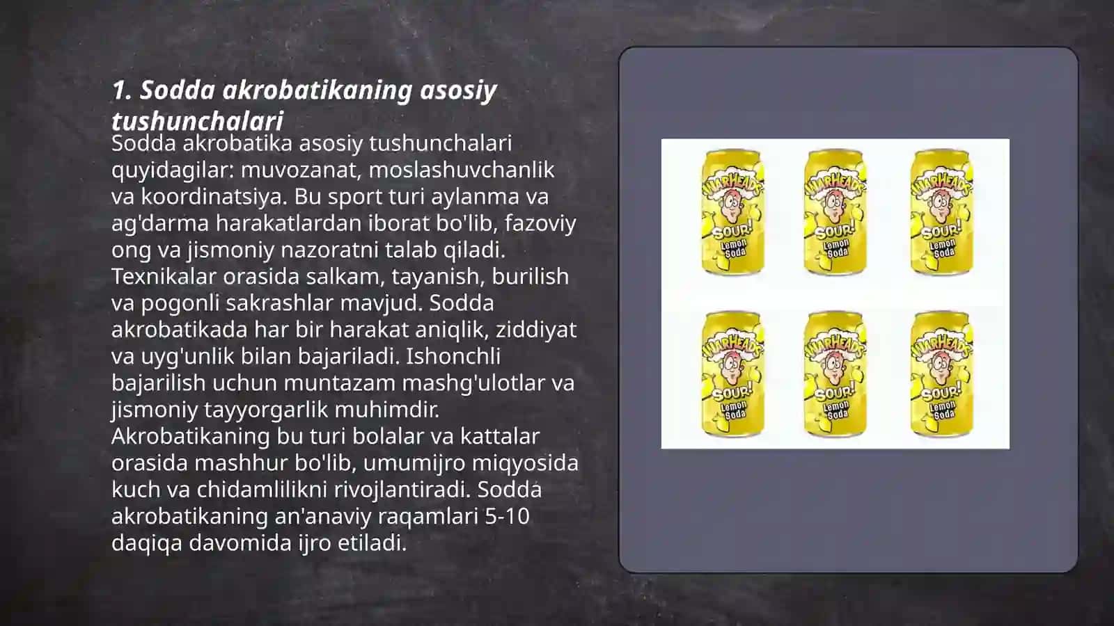 Sodda akrobatik mashqlar 3