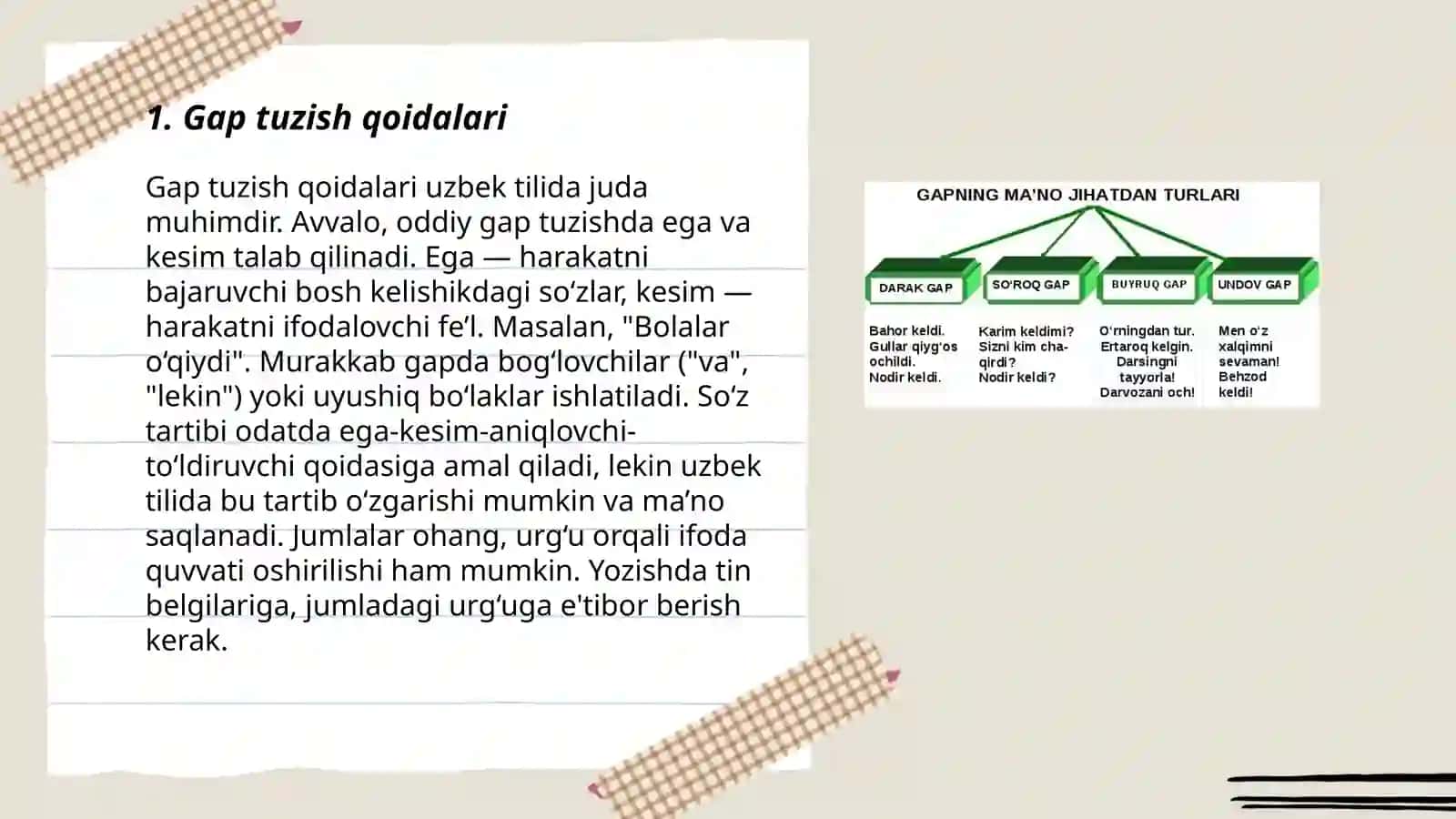 Gap va so'z birikmasi ustida ishlash yuzasidan 1-4 sinflar uchun metodik tavsiyalar ishlab chiqish 3