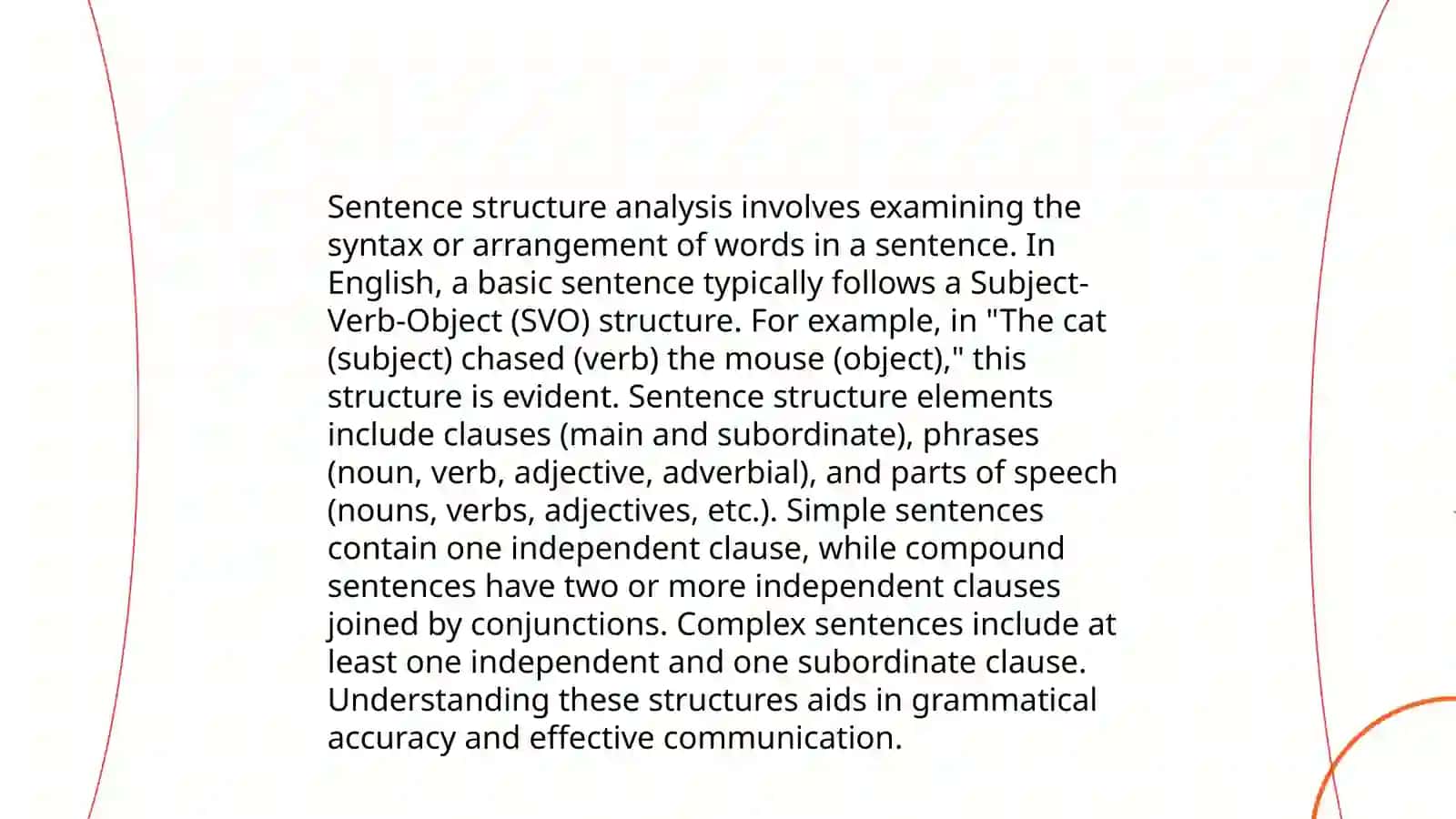 Sentence Structure Analysis 3