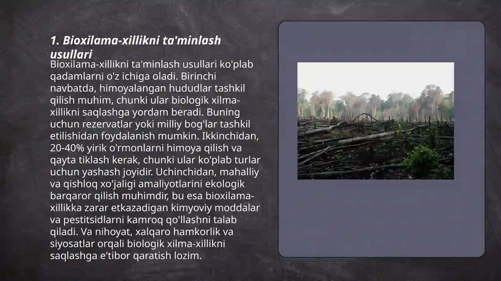 Bioxilama-xillikni asrash muammolari 3