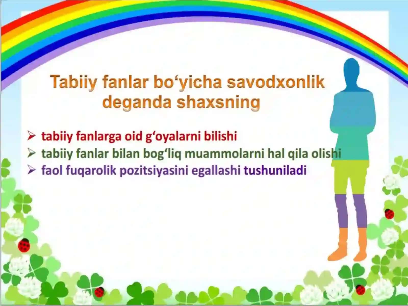 Kiyim va ichimlik suvi savodxonligi 3