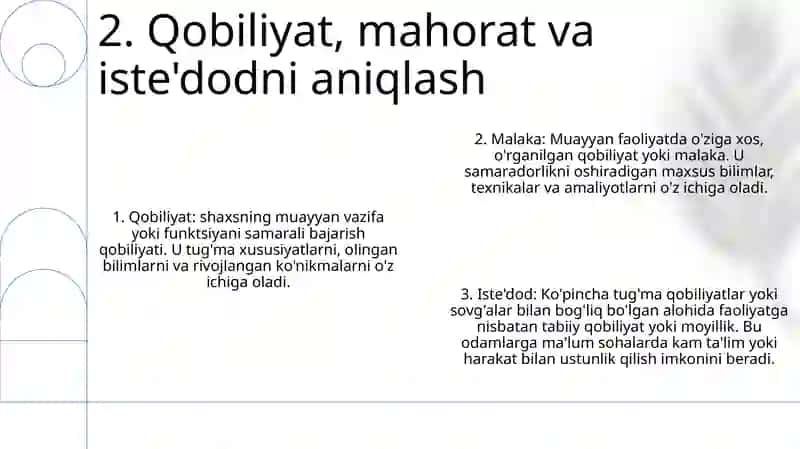 Layoqat, Qobiliyat,Talant, Iqtidor Va IsteʼDod Haqida Tushuncha 3