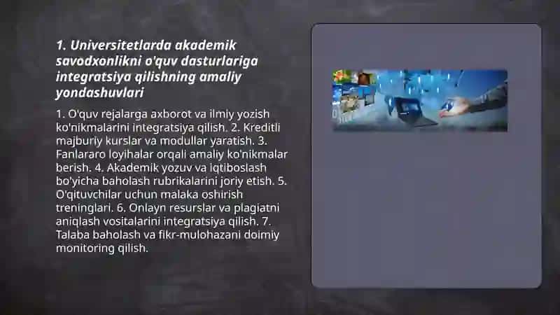 Universitetda akademik savodxonlikni rivojlantirishning amaliy jihatlari 3