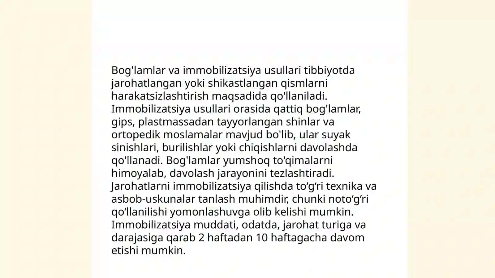Travmatologik va ortopedik bemorlarni konservativ davolash usullari 3
