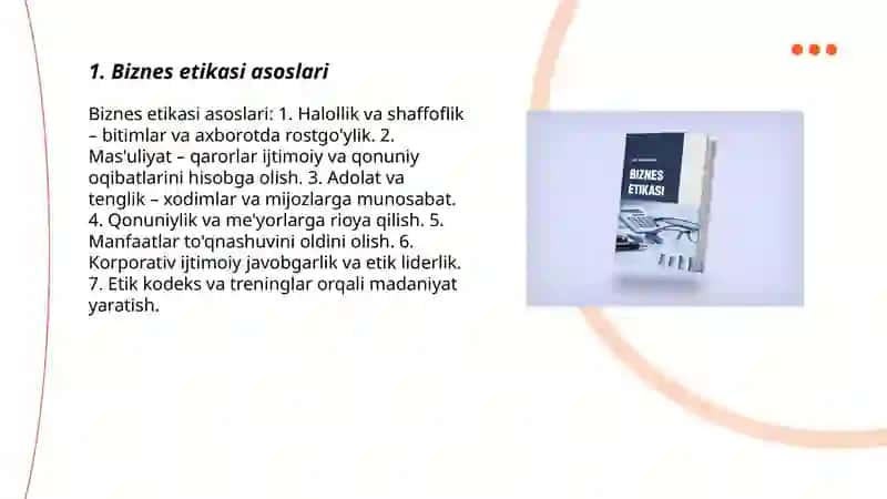 Biznes etikasi va psixologiyasi 3