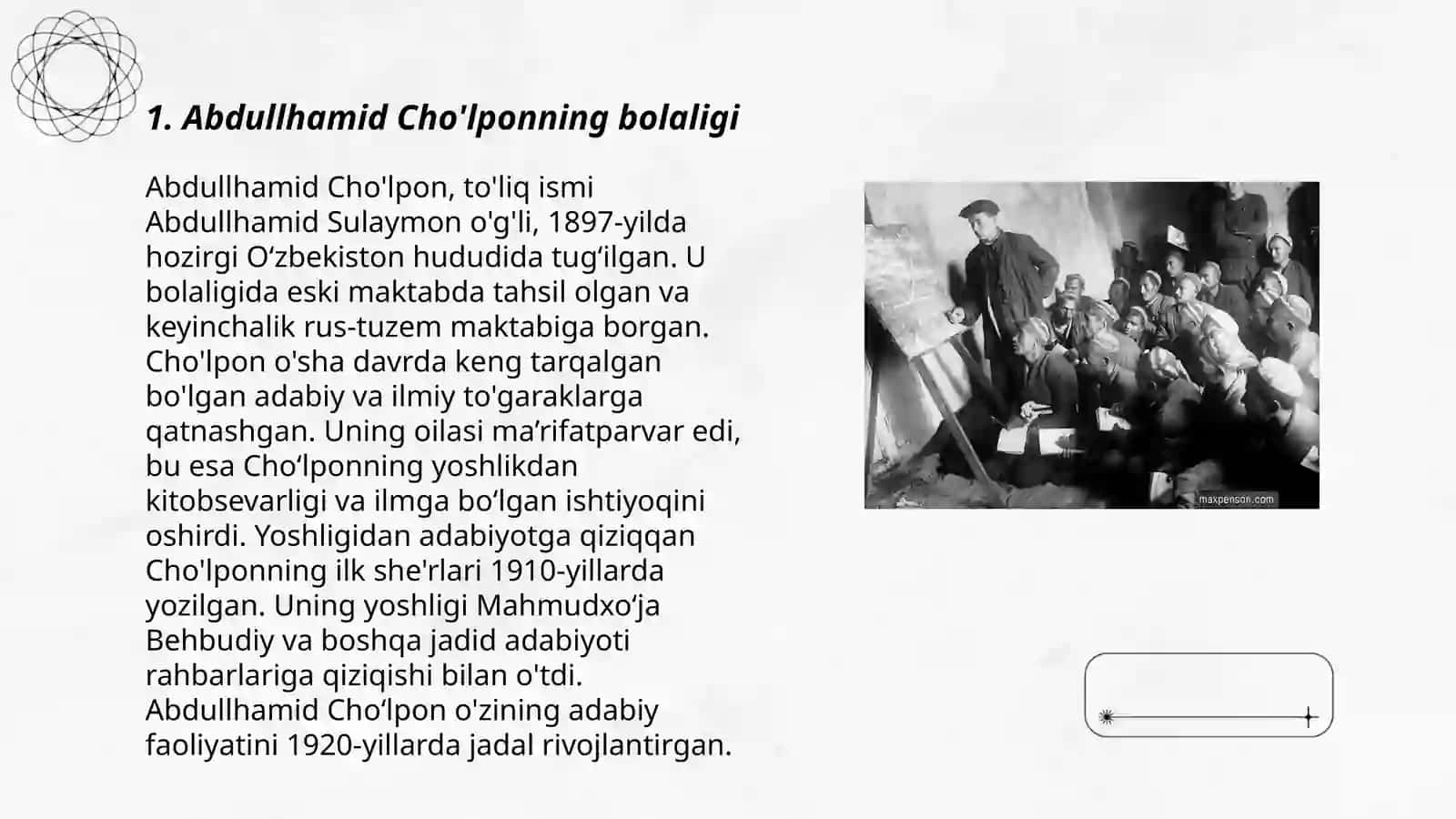 Abdullhamid Cho'lpon hayoti va ijodi 3
