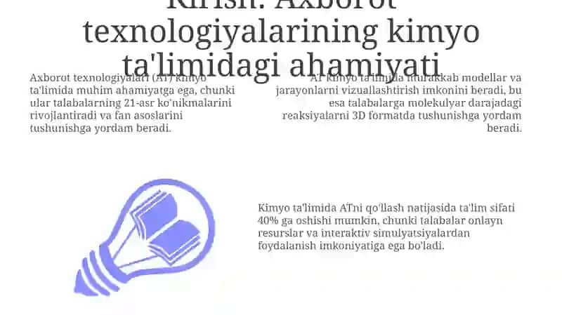 Axborot texnologiyalari va Kimyo Ta'limi 3