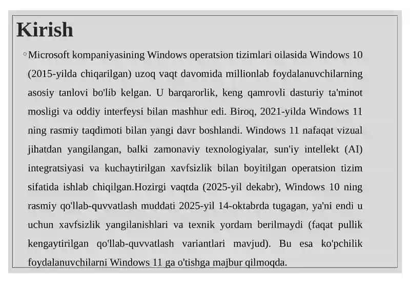Windows 10 va Windows 11 operatsion tizimlari dagi yangiliklar 3