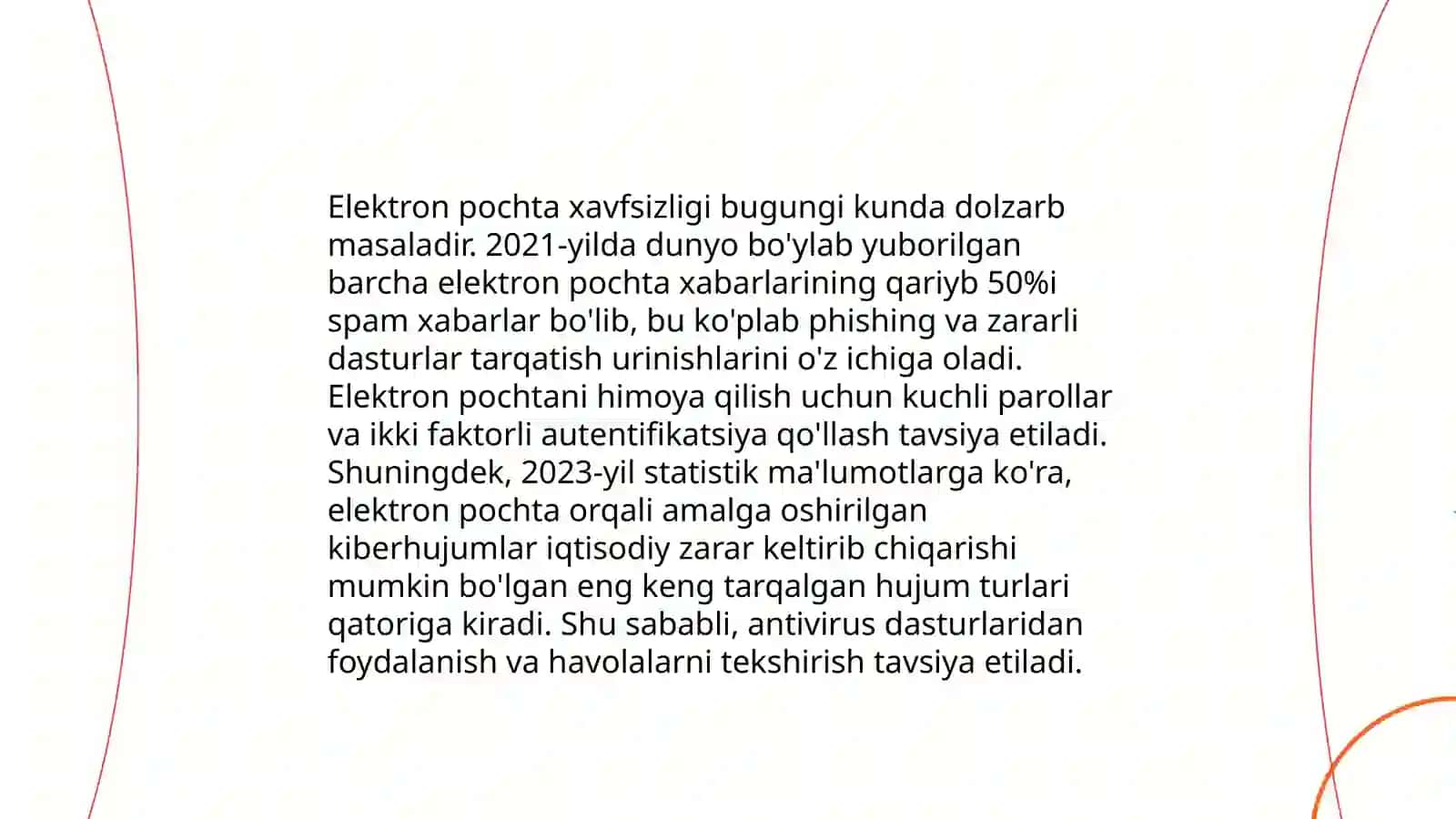 Elektron pochta orqali turli axborotlarni joʻmatish va qabul qilib olish 3