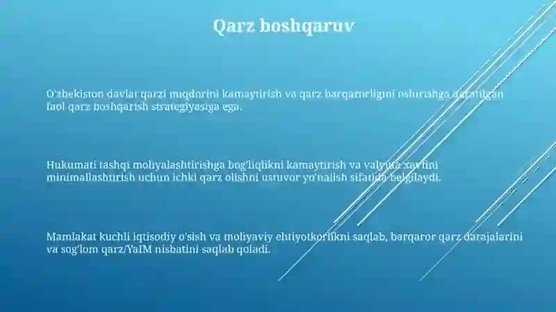 O'zbekistonning moliyaviy siyosati va uning o'ziga hos hususiyatlari 3