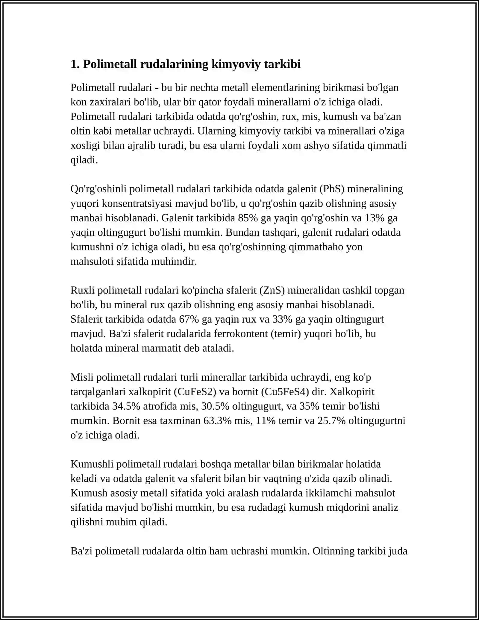 POLIMETALL RUDALARNI BOYITISH TEXNALOGIYASI 3