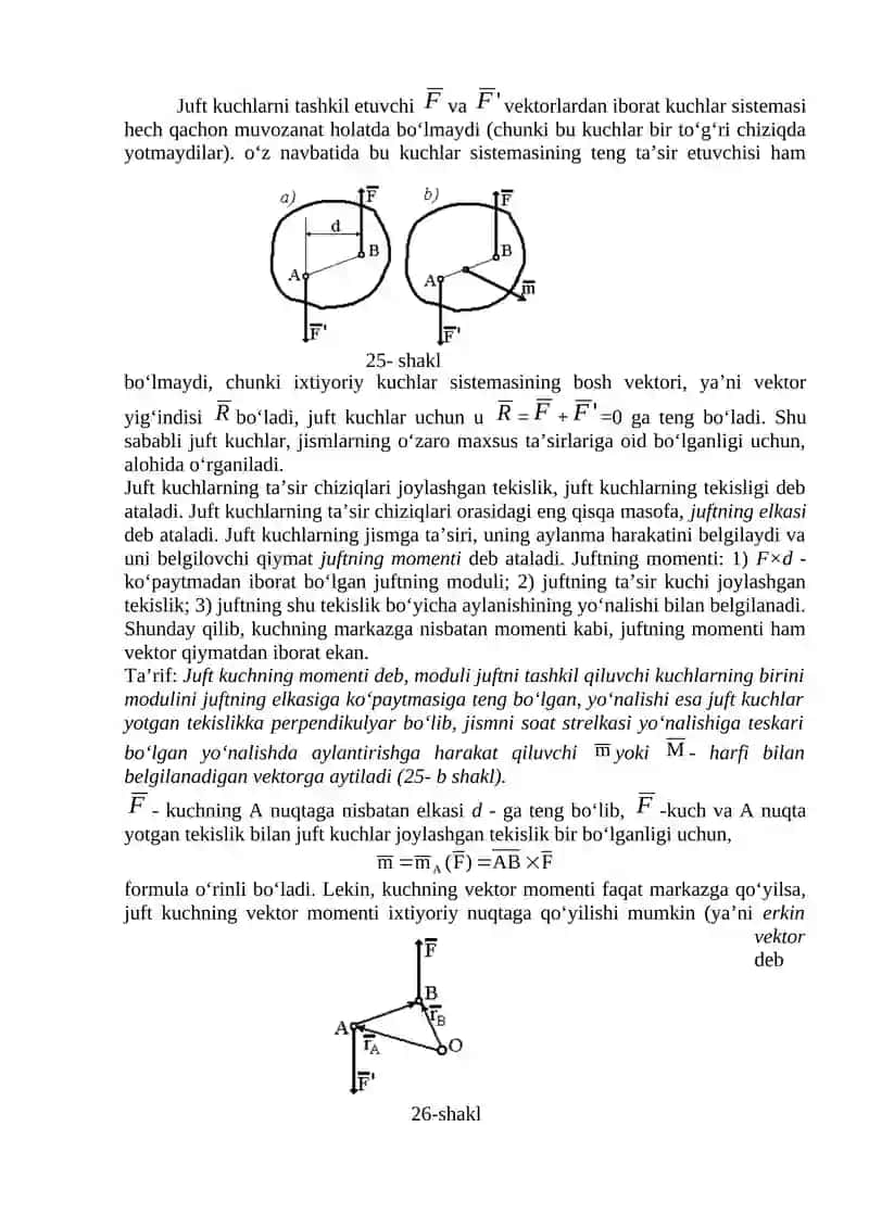 Tekislikdagi kuchlar sistemasi 3