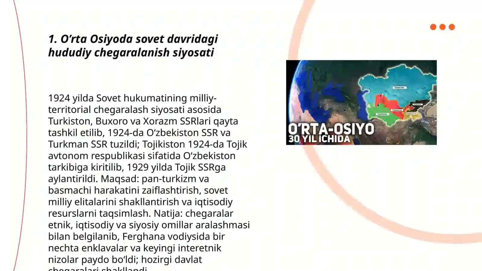 O’rta Osiyoda Hududiy Chegaralanish 3