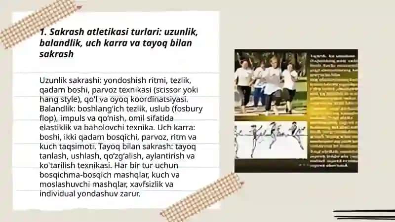 Sakrash atletikasi va o'qitish metodikasi 3
