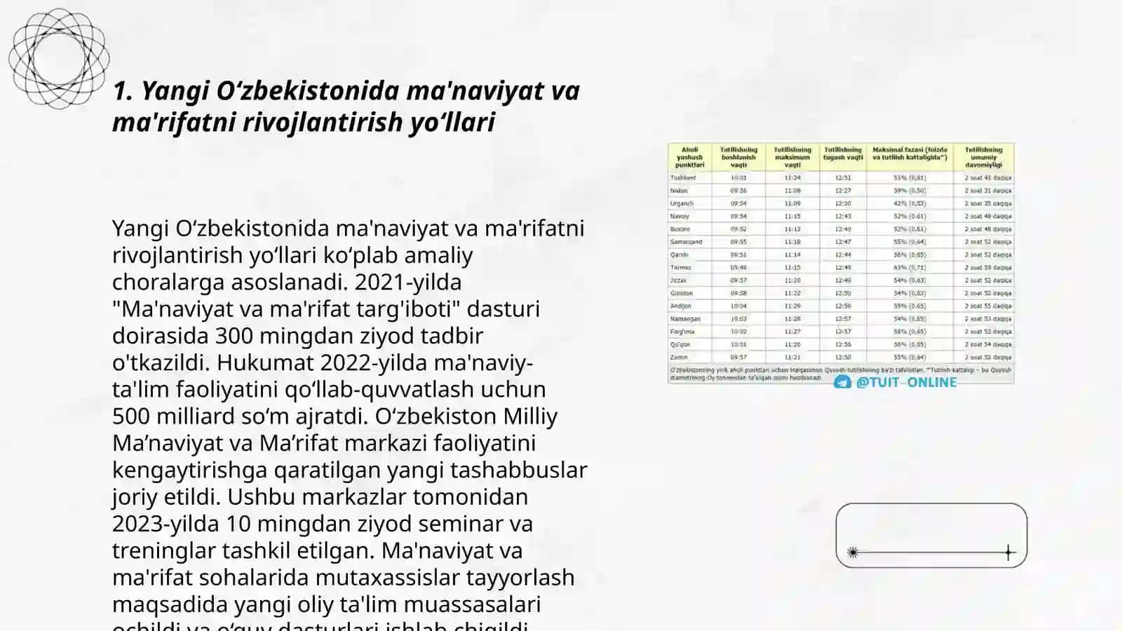 Yangi O‘zbekistonida ma'naviyat va ma'rifatni rivojlantirish yo‘llari 3