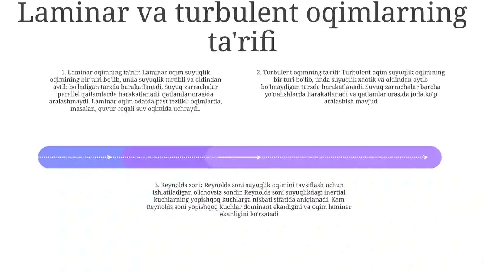 Laminar Va Turbulent Oqimlar. Reynolds Soni 3