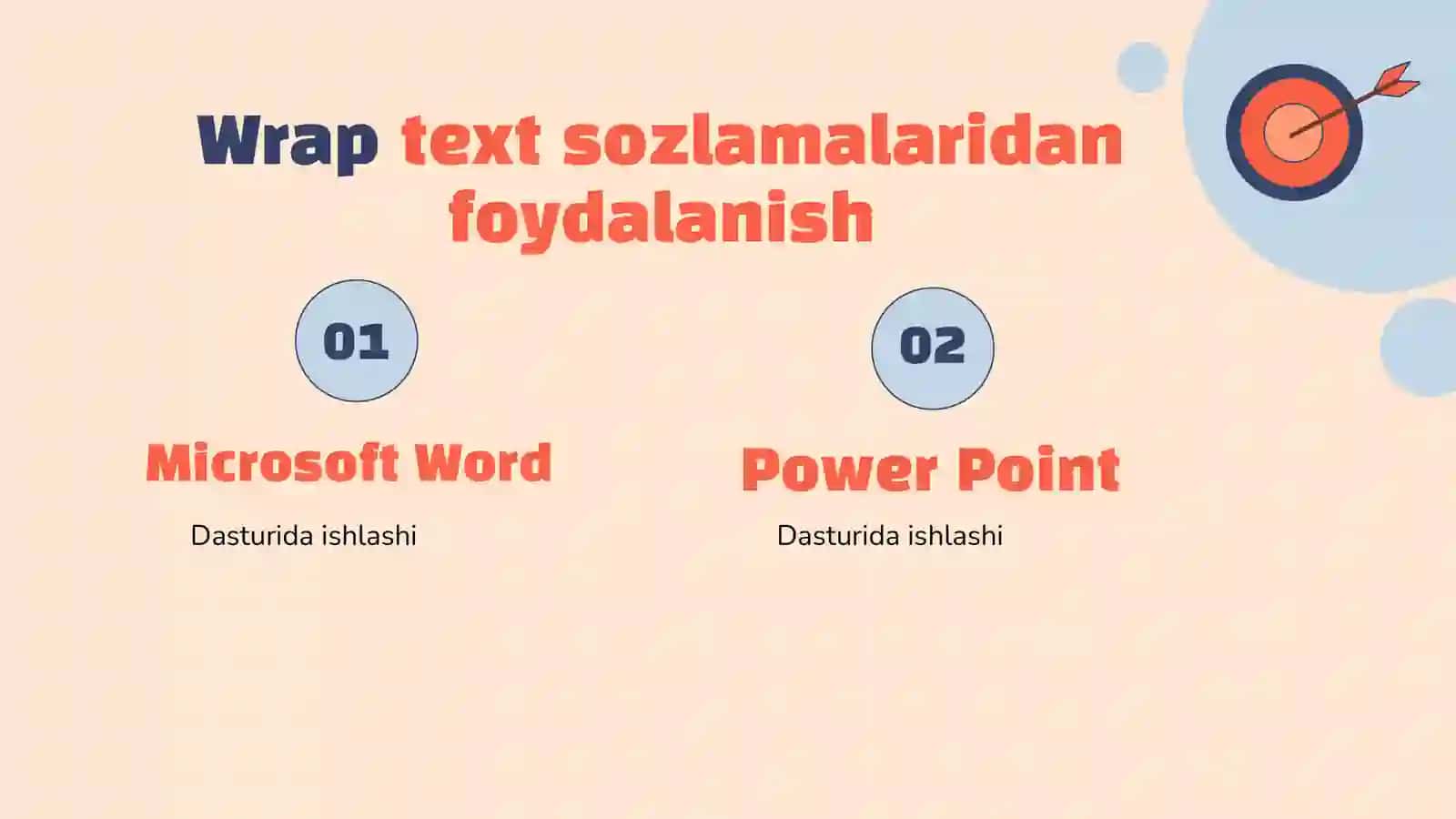Wrap text sozlamalari 3