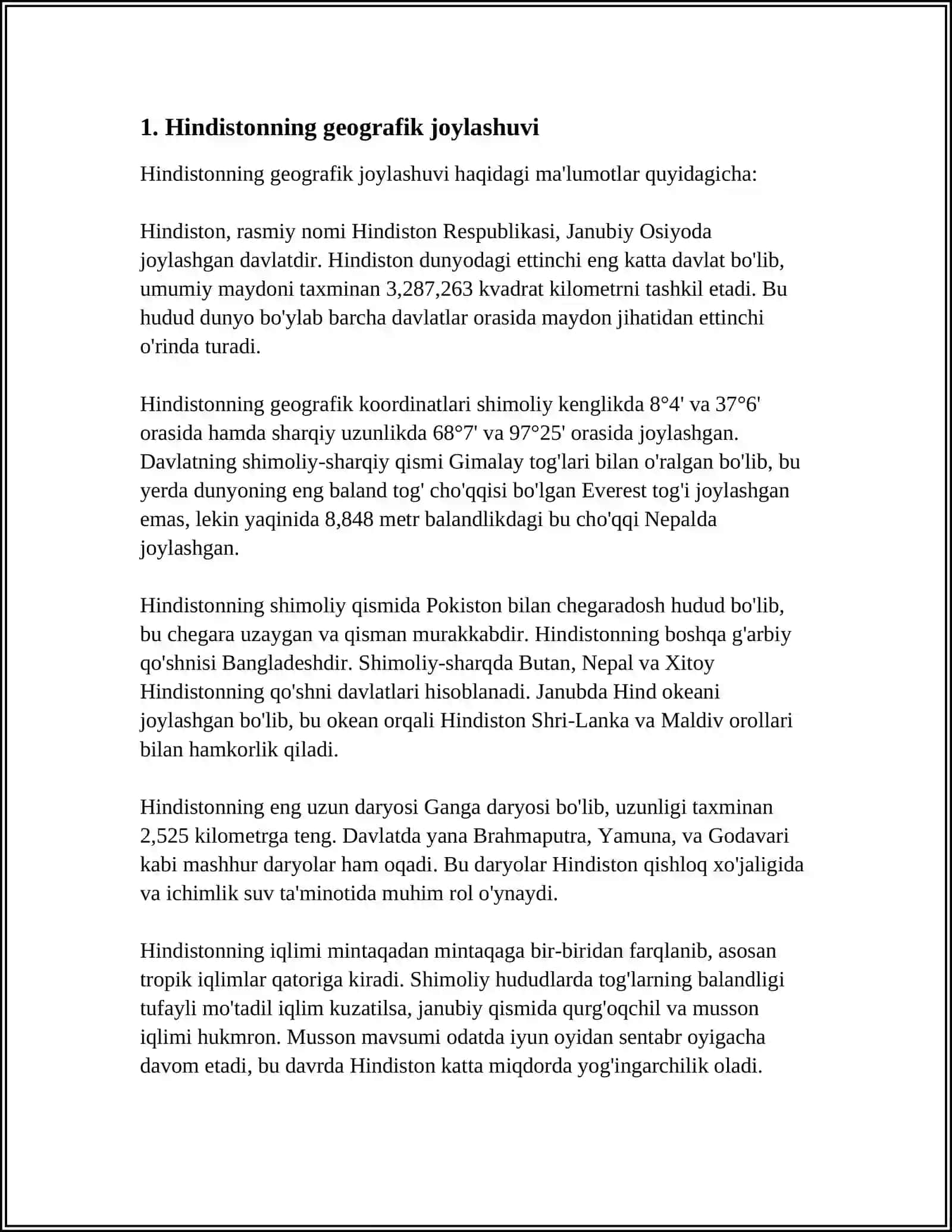 BERUNIY ASARLARIDA HINDISTON 3