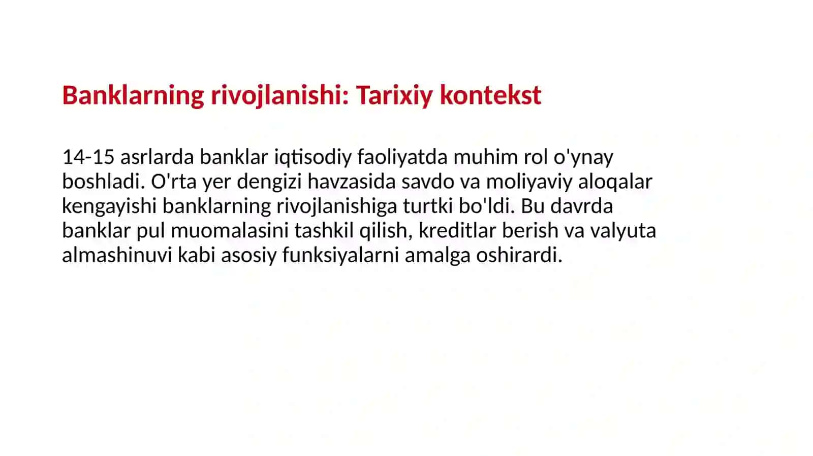 O'RTA YER DENGIZI HAVZASIDAGI YEVROPA MAMLAKATLARIDA 14-15 ASRLARDA BANK ISHI 3