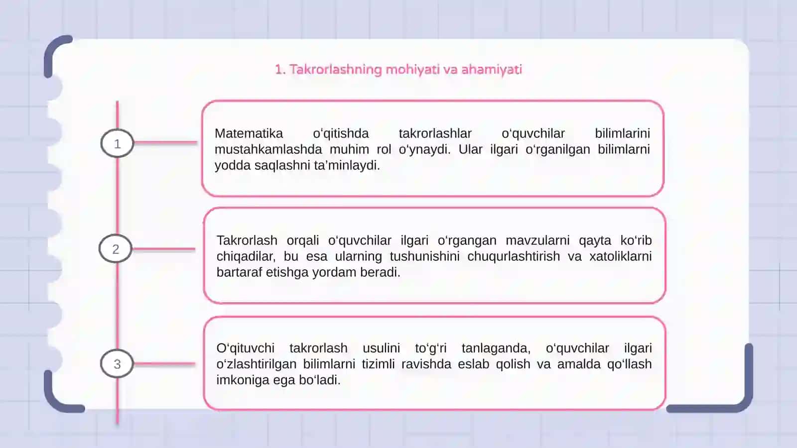 Matematikada takrorlash metodikasi 3