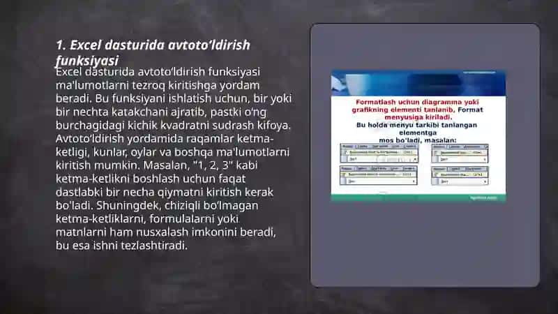 Excel dasturida aftotoʻldirishlar va aftohisoblashlar 3