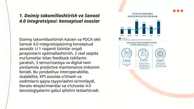 Sanoat 4.0 ni qabul qilish yo'lida doimiy takomillashtirish va Sanoat 4.0 integratsiyasi 3