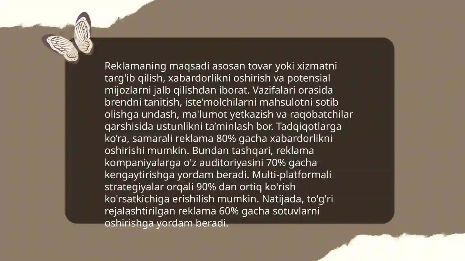 Reklama va uni kommunikatsiya siyosatidagi roli 3