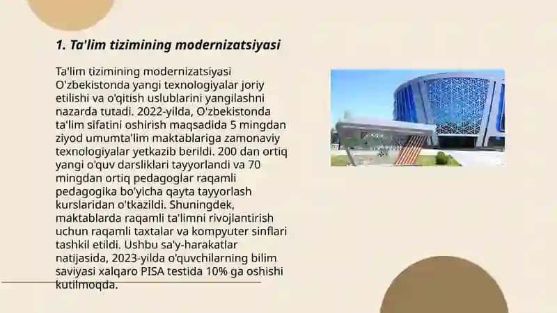 Ta'lim tizimining modernizatsiyasi 3