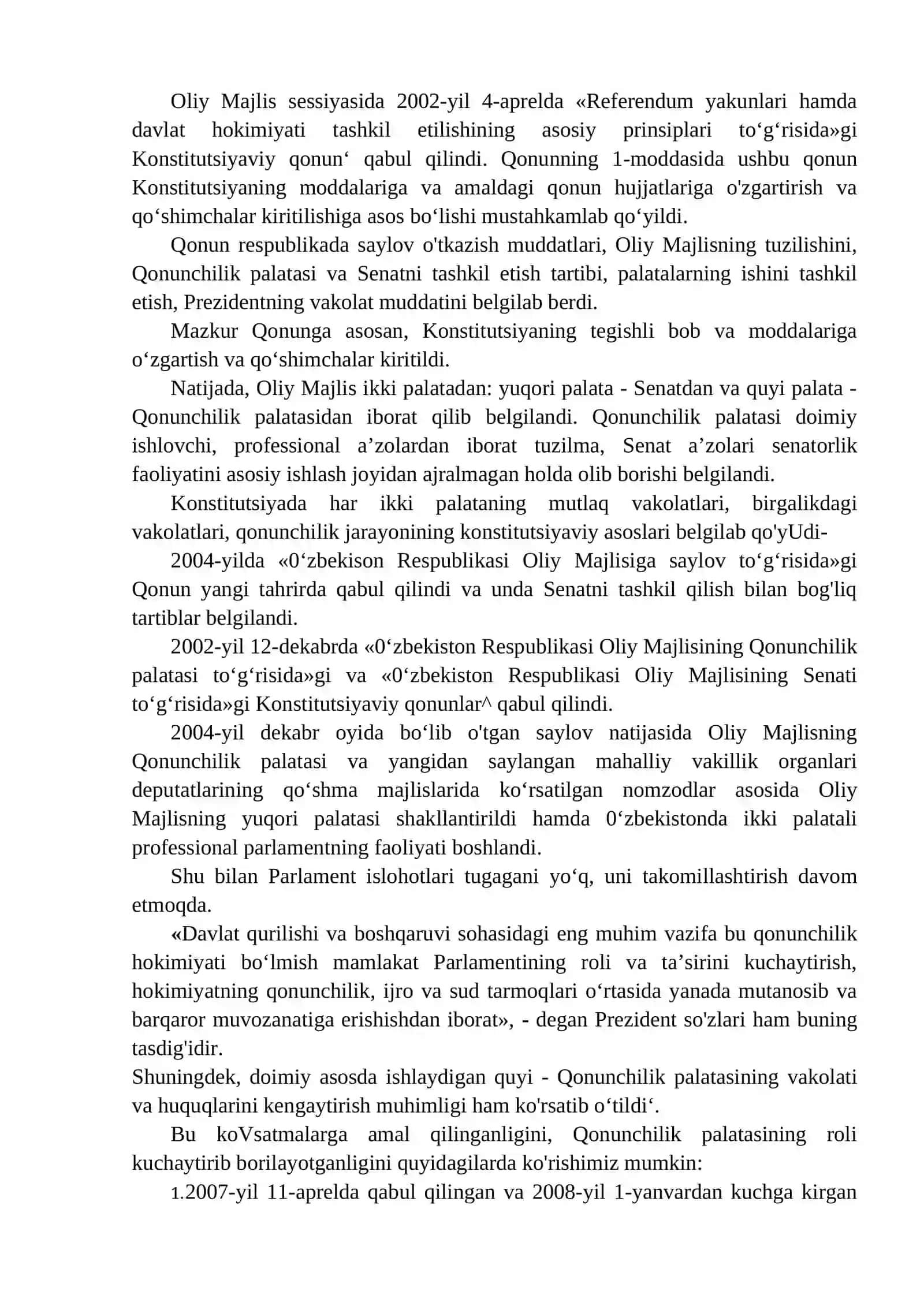 O'zbekiston Respublikasi Oliy Majlisi 3