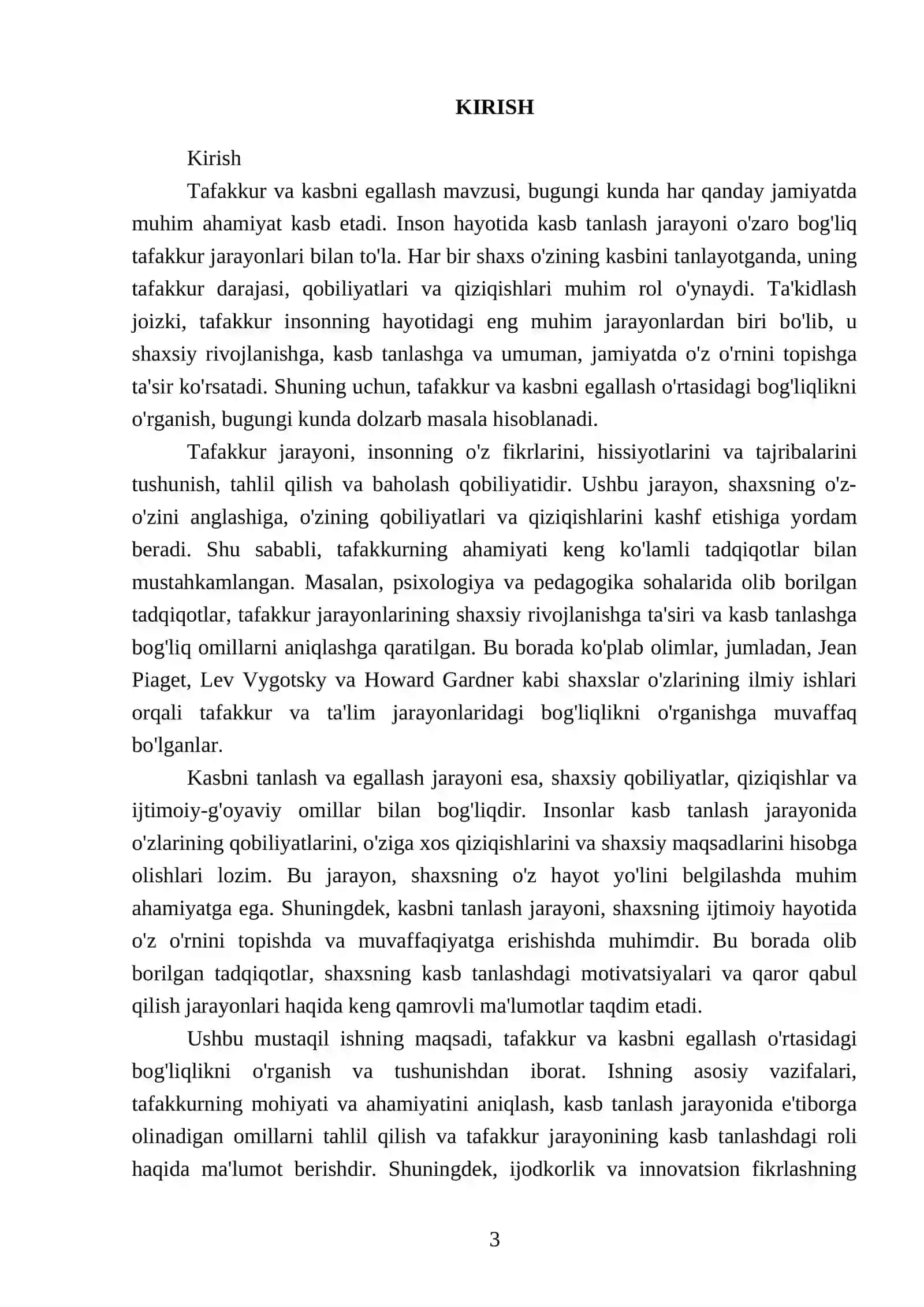 Tafakkur Va Kasbni Egallash 3