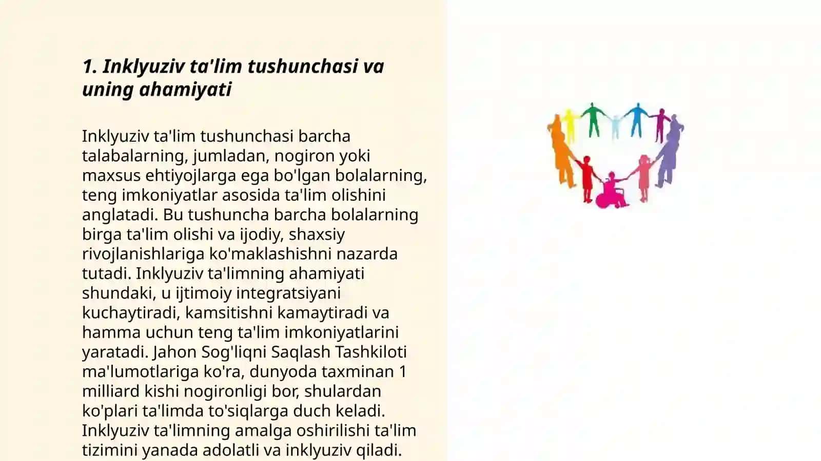 Uzluksiz ta’lim tizimida inklyuziv ta’limning pedagogik-psixologik bosqichlari 3