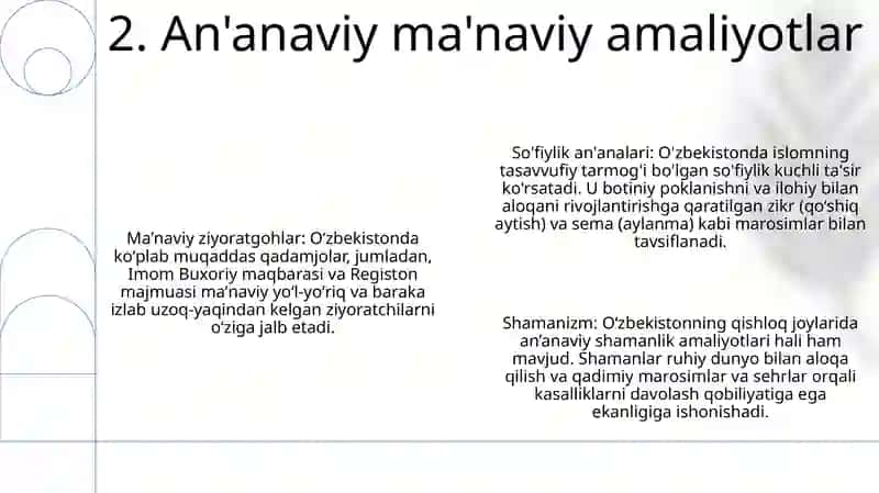 Òzbekistonda Ma'Naviy Va Ruhiy Poklanish 3