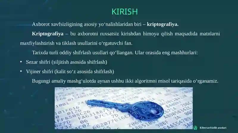 Kiberxavfsizlik asoslari 3