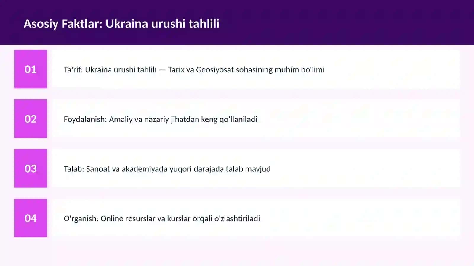 Ukraina urushi tahlili 3