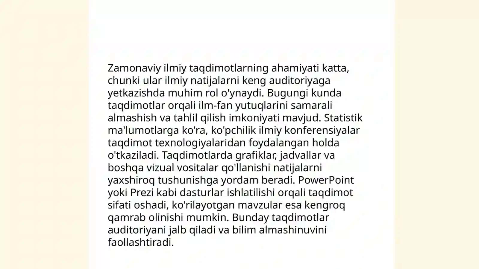 Zamonaviy ilmoy taqdimotlardagi asosiy tushunchalar scopus web of science science dieect springer google scholar va h indeks haqida 3