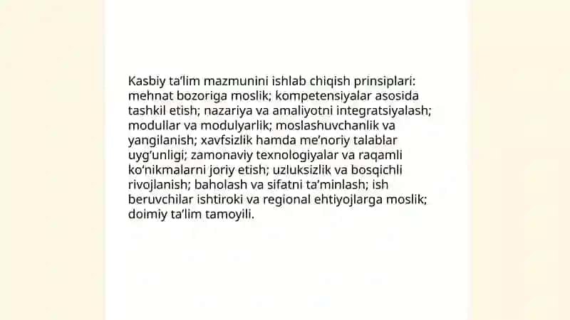 Kasbiy talim mazmuni va texnalogiyalari 3
