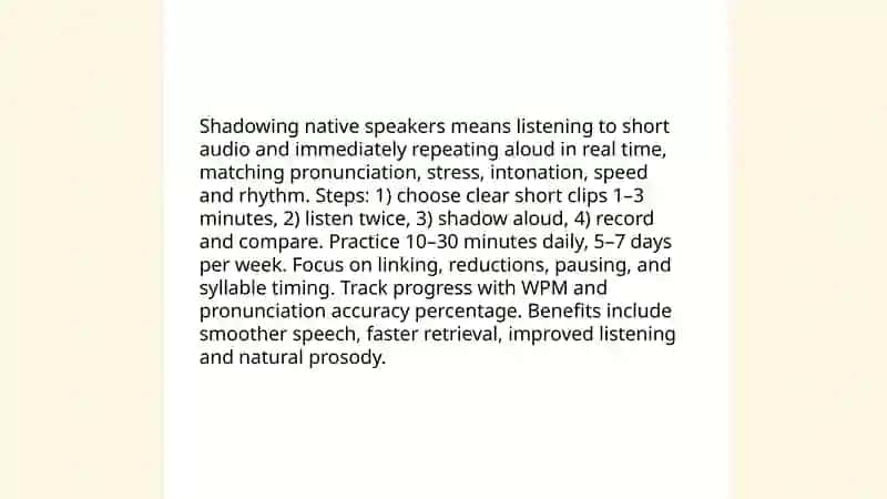 Practice of speaking fluently 3