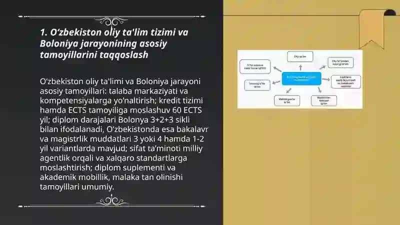 Oliy taʼlim va boloniya jarayonlarini qiyosiy tahlil qilish 3