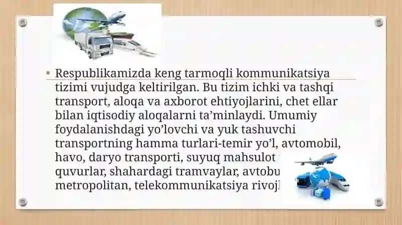 IQTISODlYOTNI RlVOJLANTIRISHDA TRANSPORT MAJMUI 3