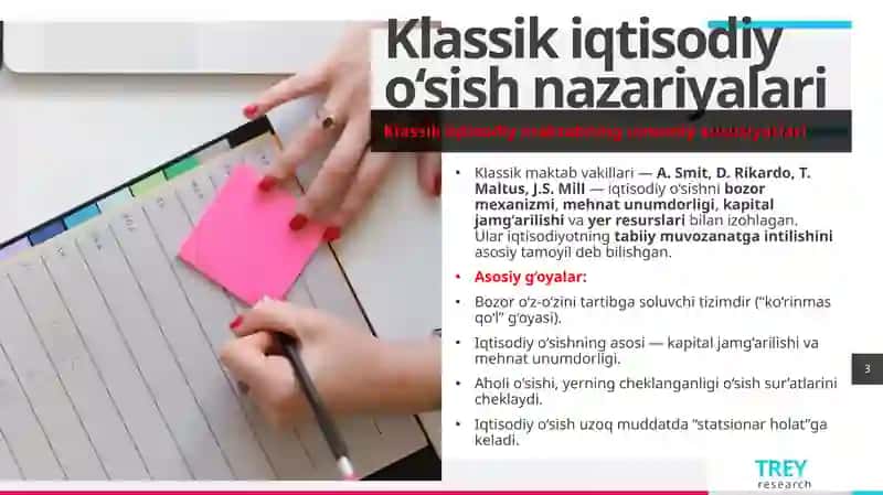 Iqtisodiyo‘sish nazariyalari: klassik va zamonaviy o‘shuvlar 3
