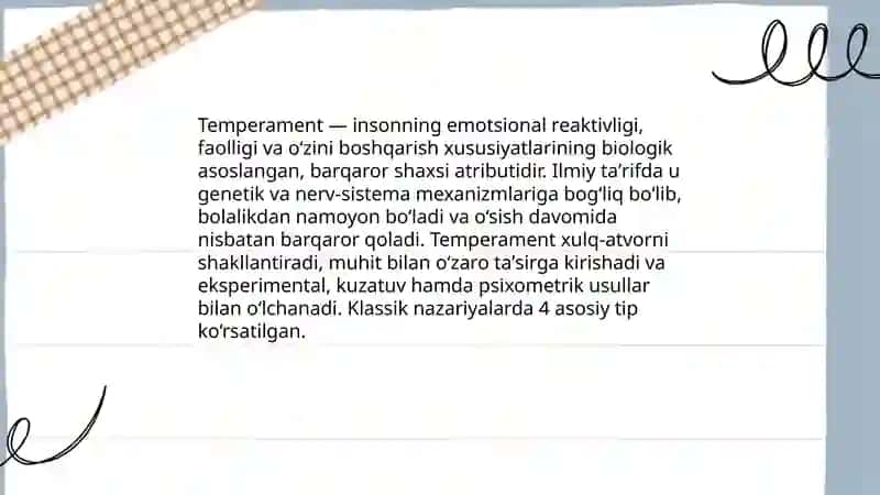 Temperament va uning nazariyasi 3
