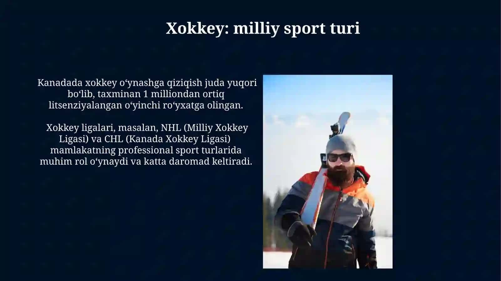 Kanadada qishki sport turlari va futbol 3