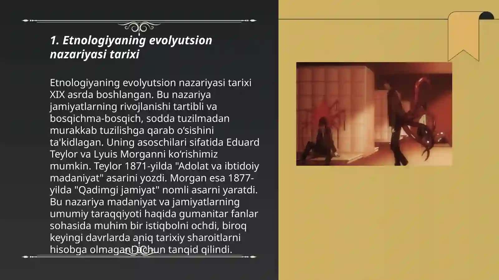Etnologiyaning evolyutsion yo'nalishi 3