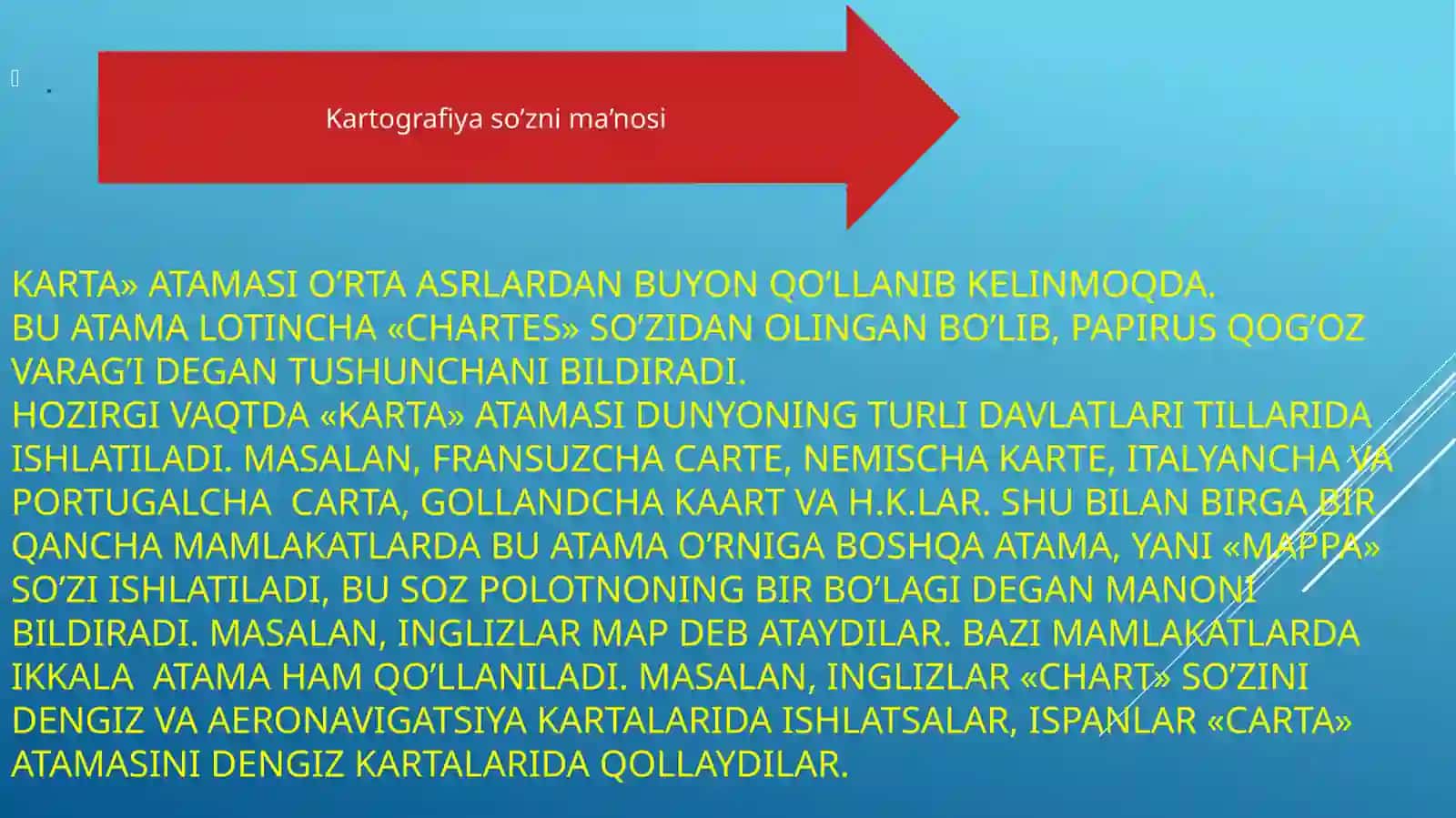 kartografiyaning rivojlanishi tarixi 3